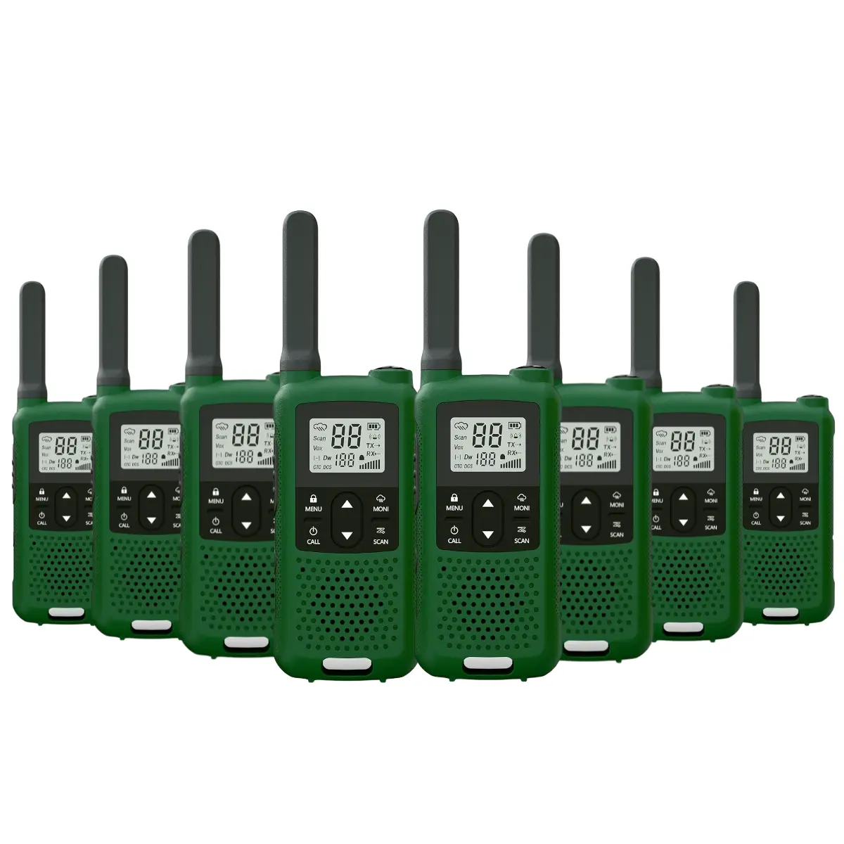 Baofeng BF-33C (Pack of 8, Green)