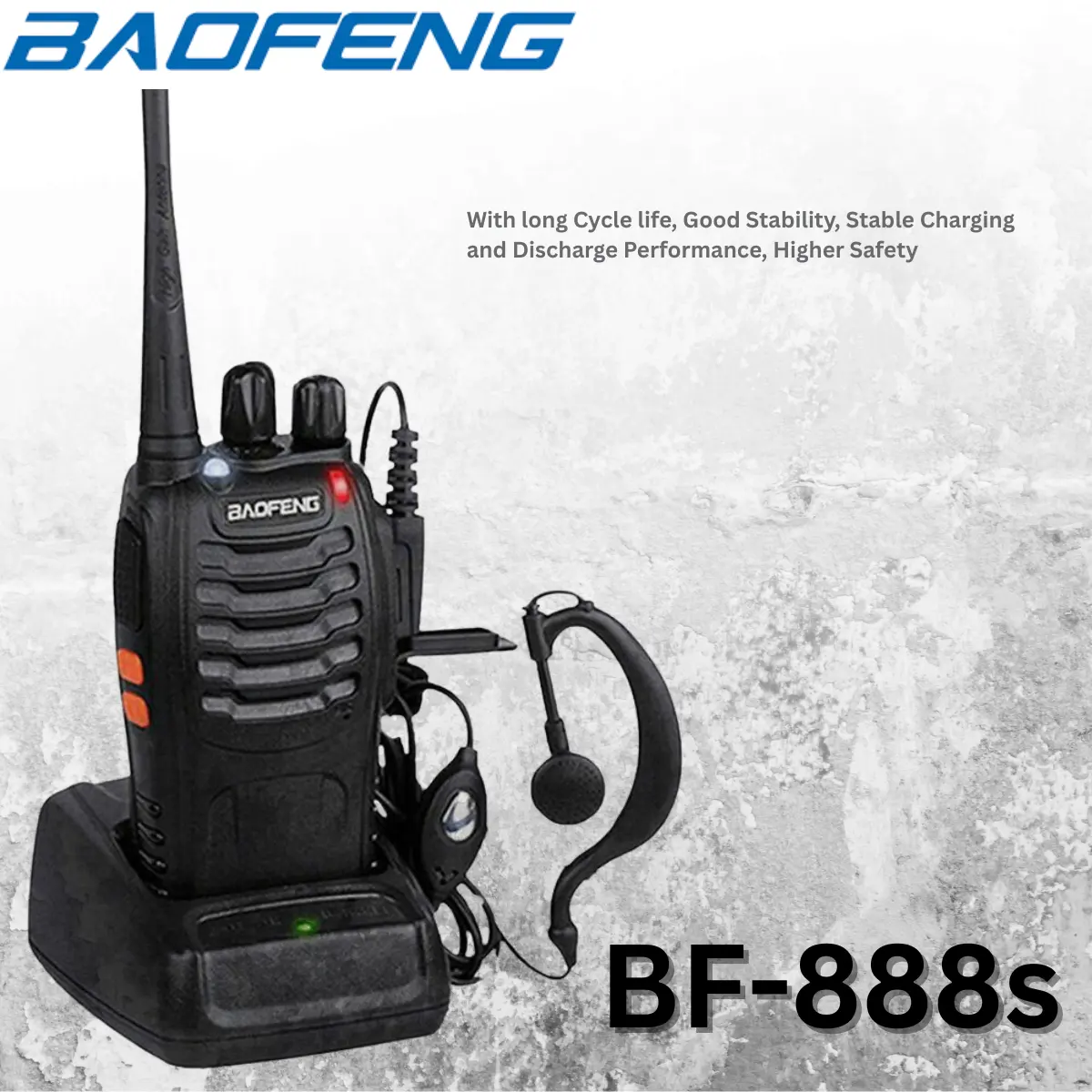 BAOFENG BF-888S licensed Walkie Talkie (Pack of 6)