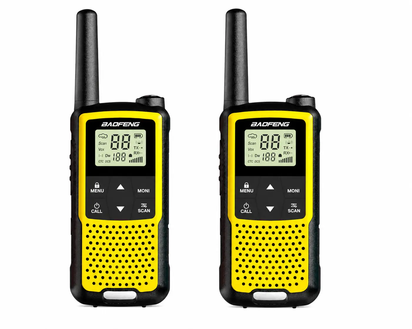 Baofeng BF-33C (Pack of 2, Yellow)
