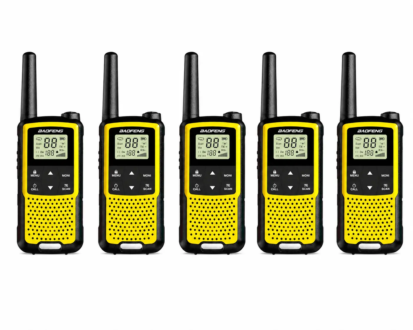 Baofeng BF-33C (Pack of 5, Yellow)