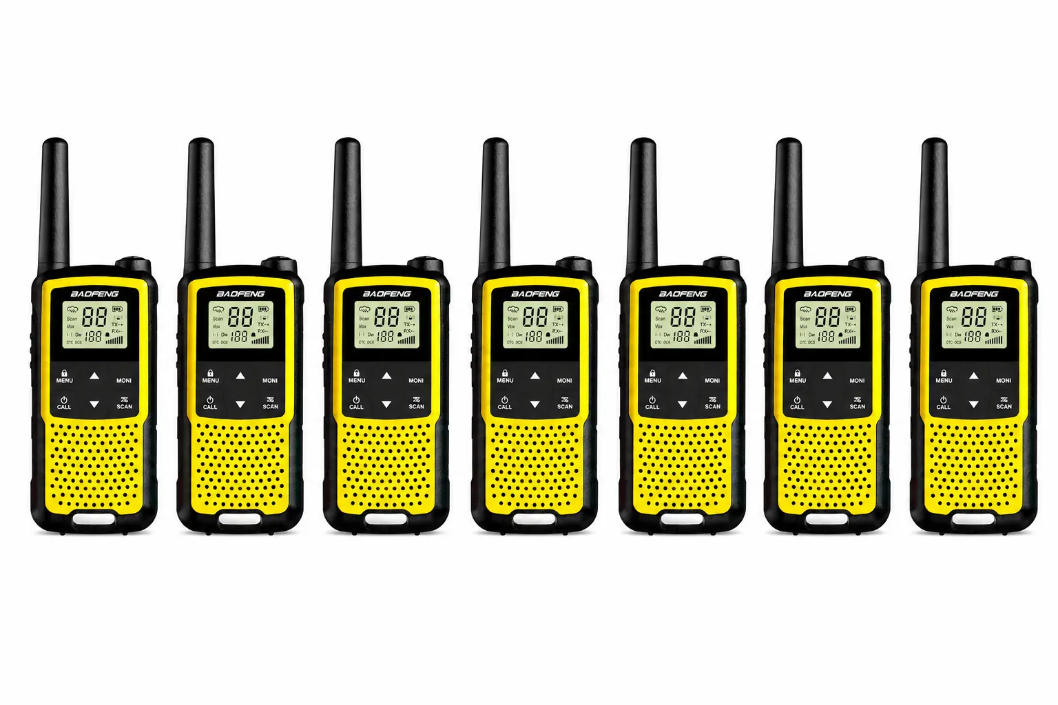 Baofeng BF-33C (Pack of 7, Yellow)