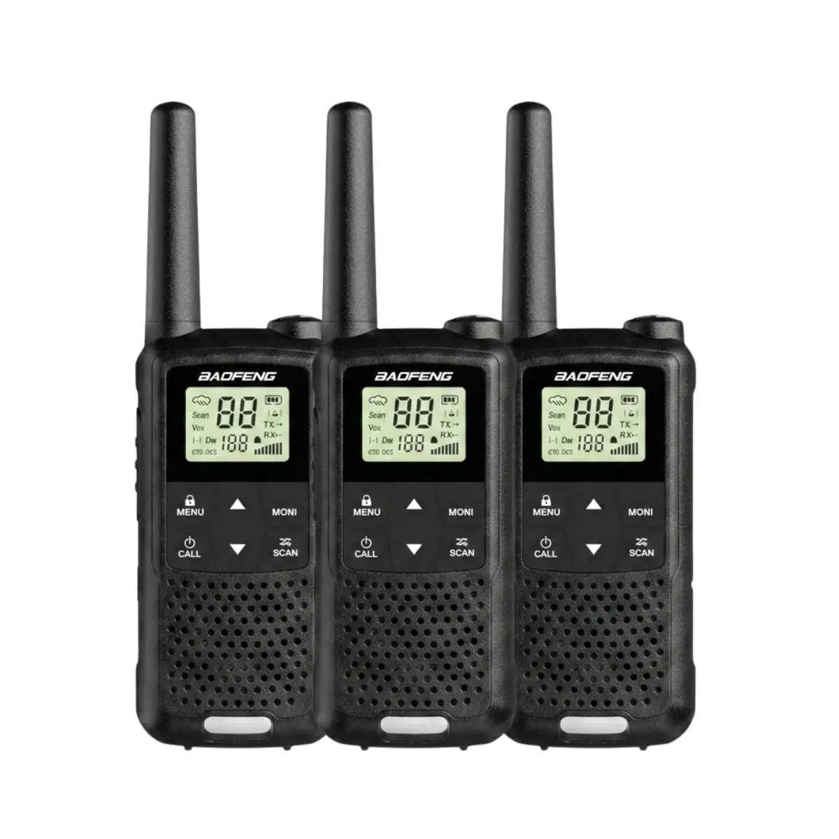 Baofeng BF-33C (Pack of 3, Black)