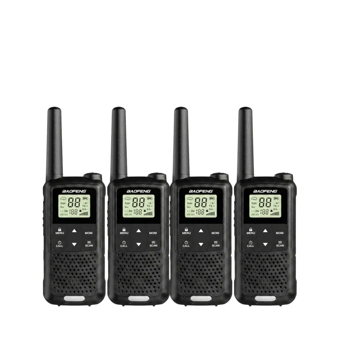 Baofeng BF-33C (Pack of 4, Black)