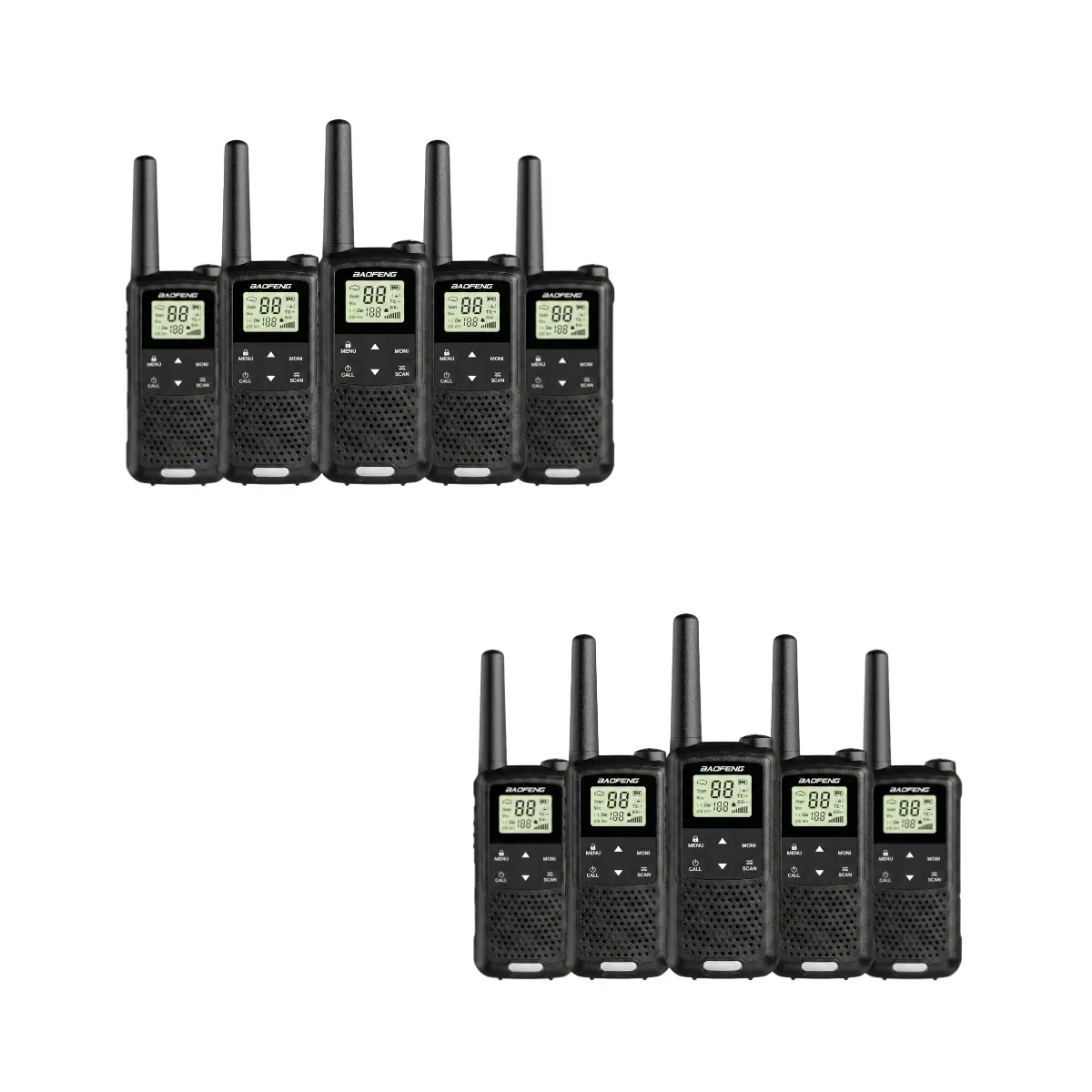 Baofeng BF-33C (Pack of 10, Black)