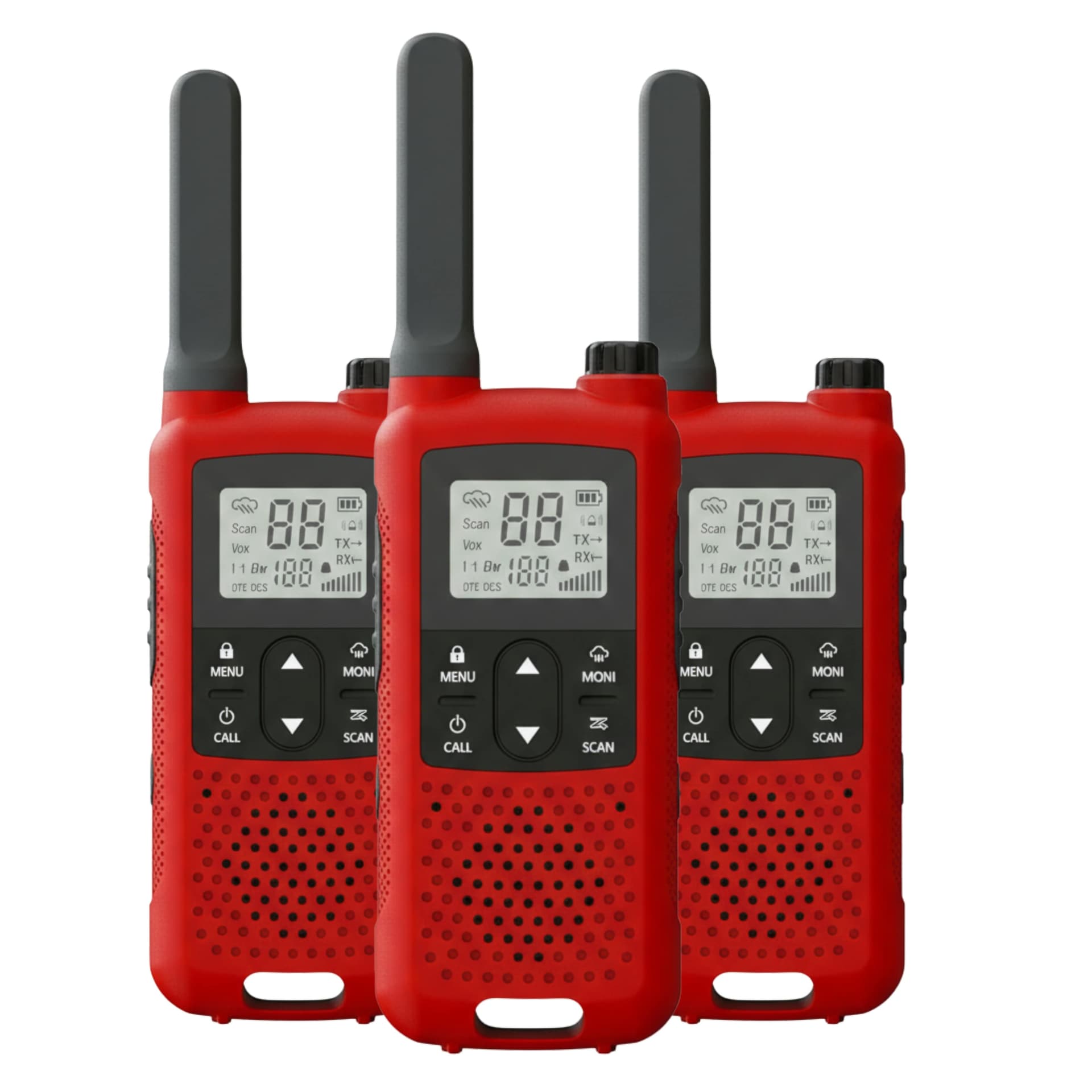 Baofeng BF-33C (Pack of 3, Red)