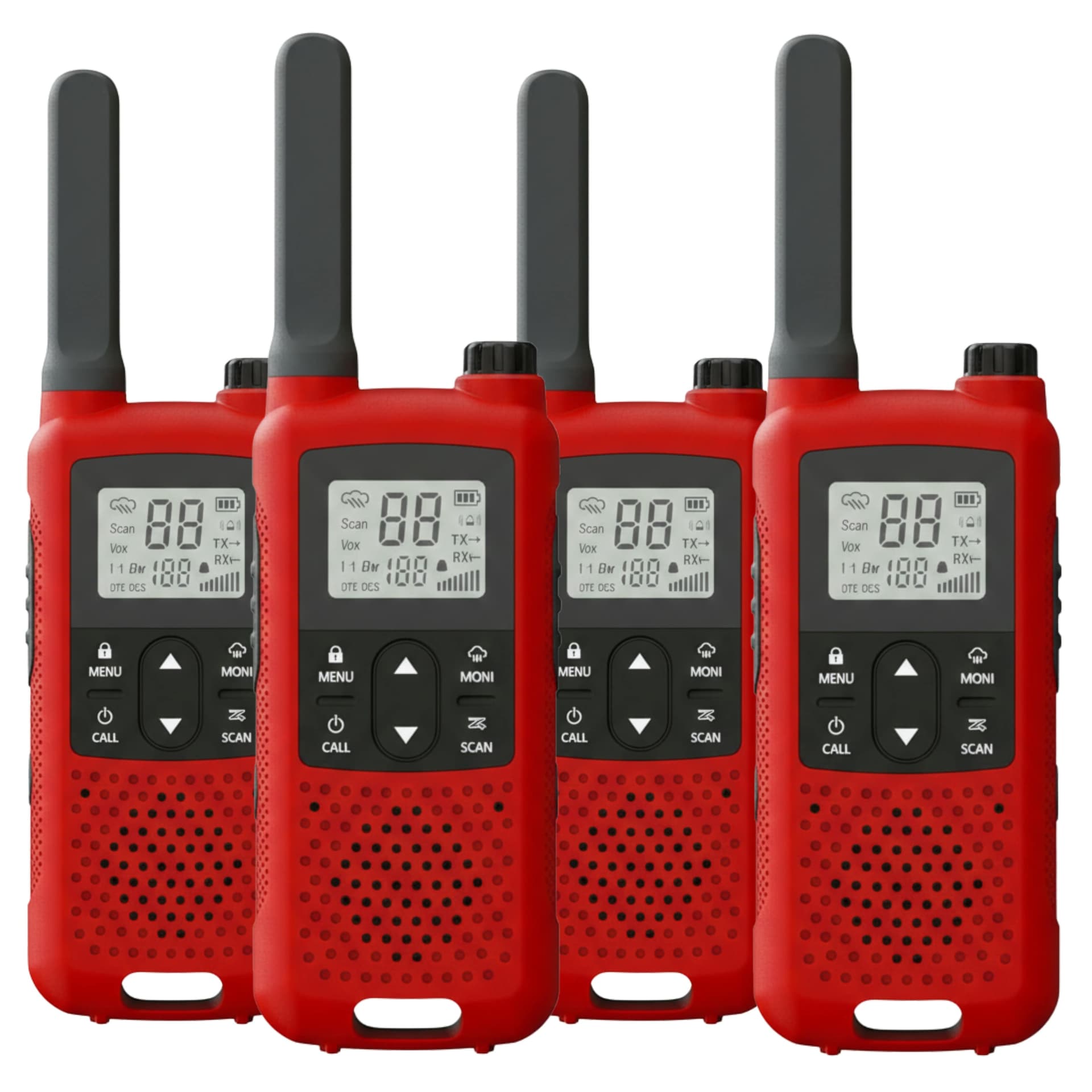 Baofeng BF-33C (Pack of 4, Red)