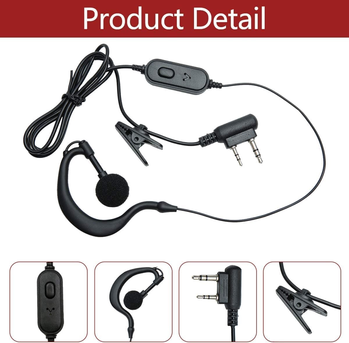 BAOFENG BF-888S-Earphone (Pack of 3)
