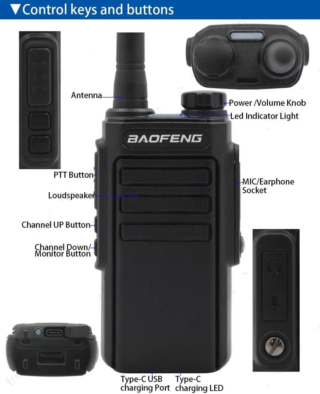 Baofeng MP31 PMR (Pack of 1)