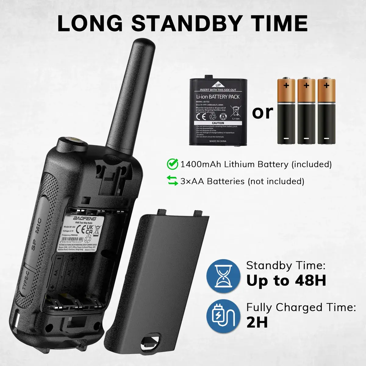 Baofeng BF-33C (Pack of 5, Black)