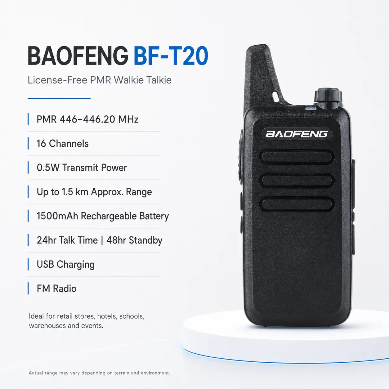 Baofeng BF-T20 (Pack of 10)