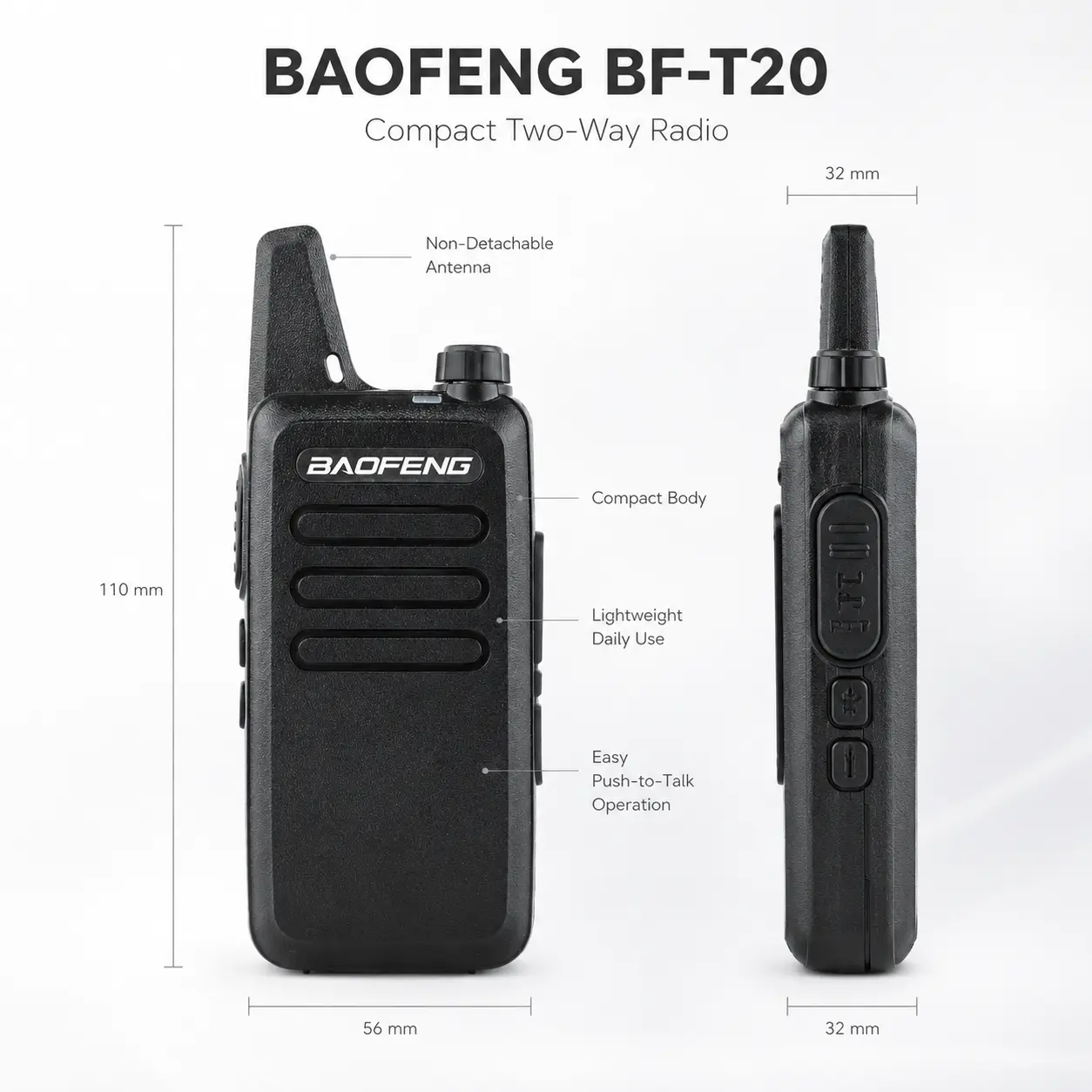 Baofeng BF-T20 (Pack of 10)