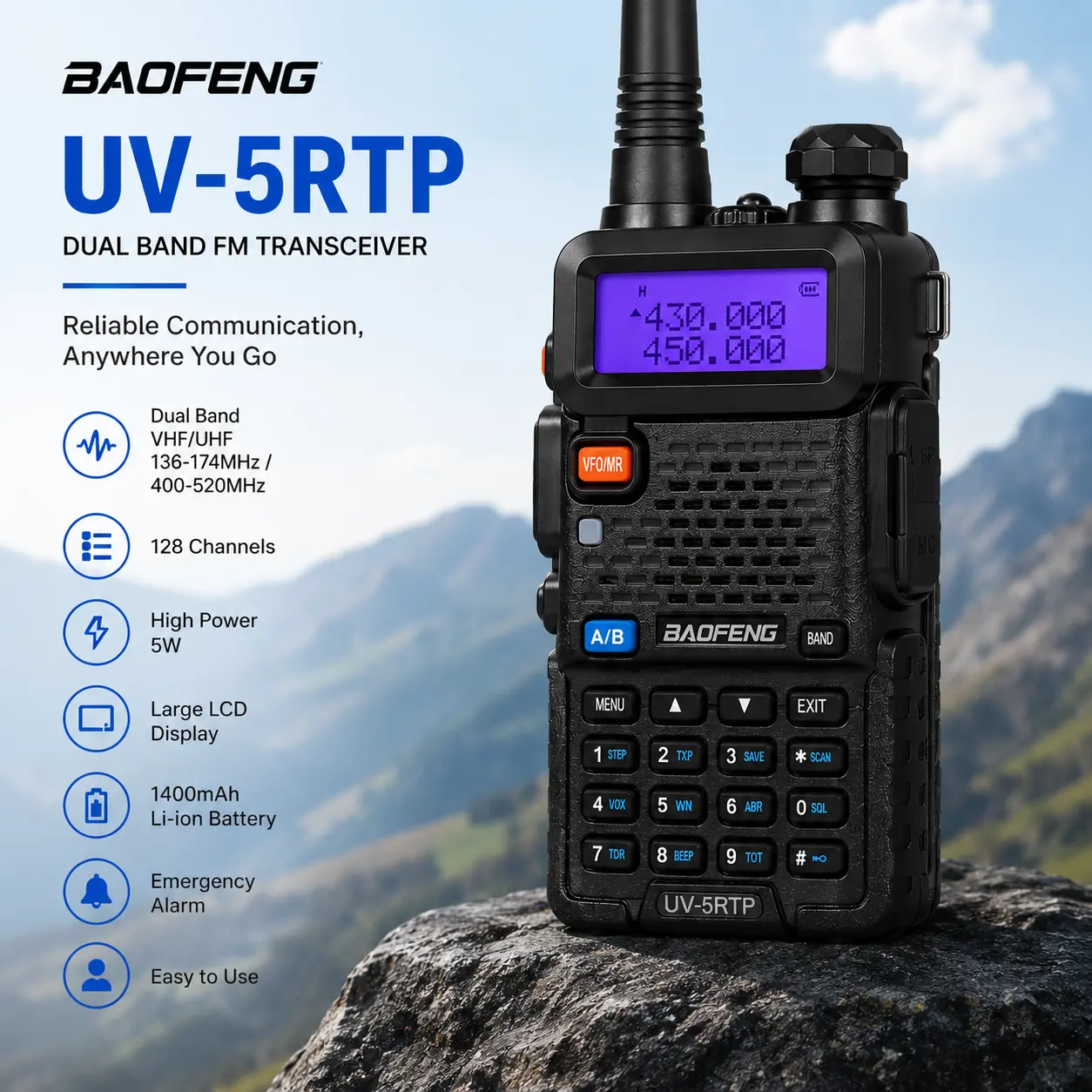 Baofeng UV-5RTP (pack of 6)