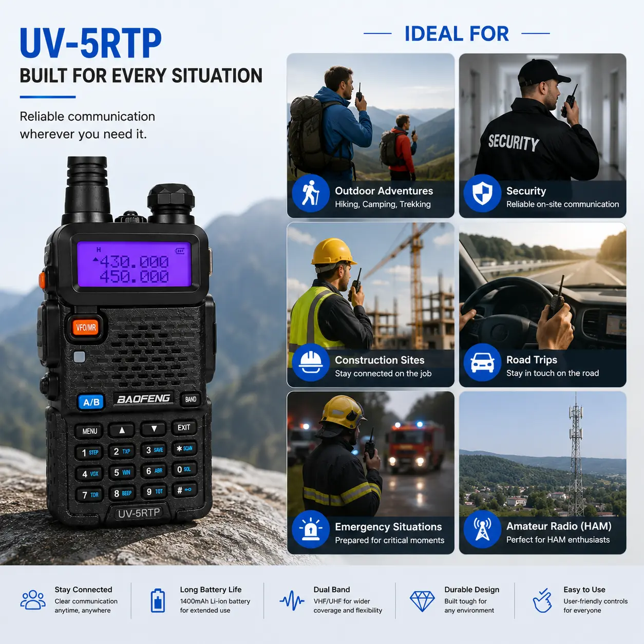 Baofeng UV-5RTP (pack of 6)