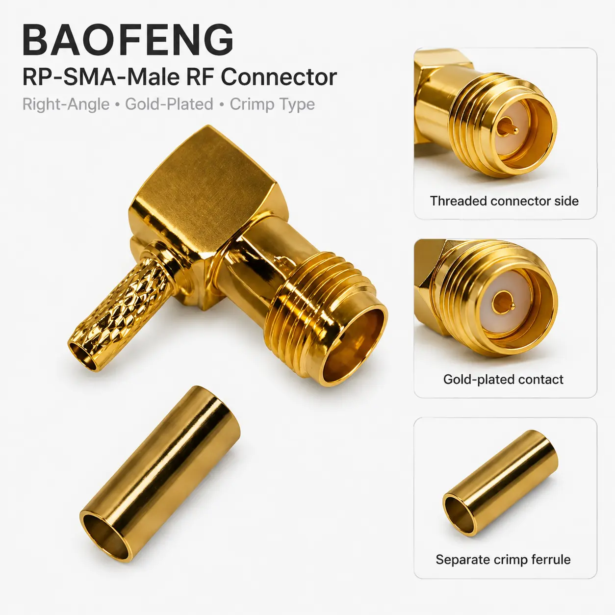 BAOFENG RP-SMA-Male RF Connector