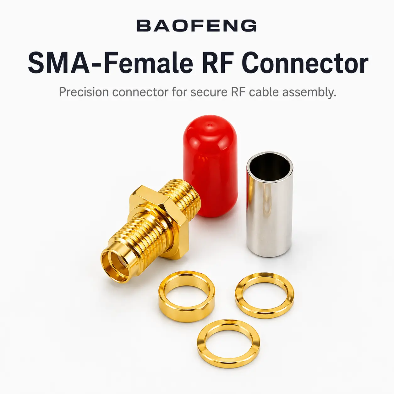 BAOFENG RP-SMA-Female for RG58 Cable RG58 Cable Connector