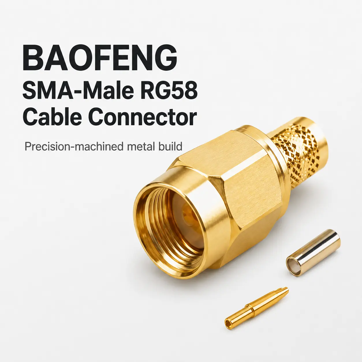 BAOFENG SMA-Male RG58 Cable Connector