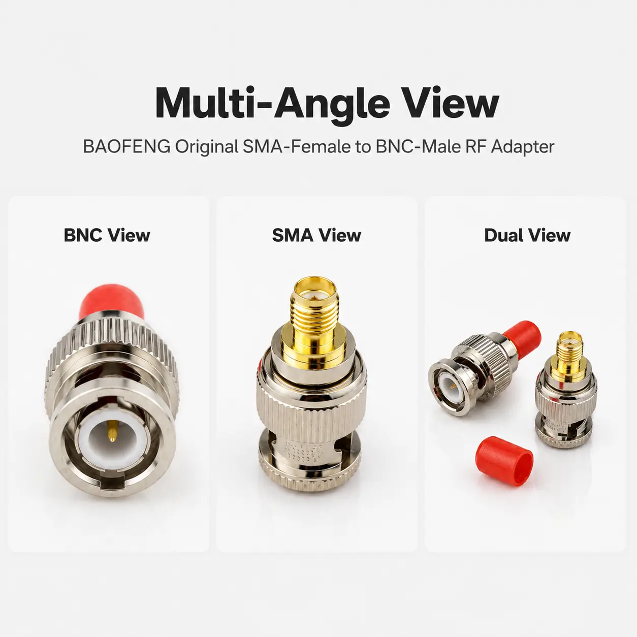 BAOFENG SMA-Female to BNC-Male RF Adapter