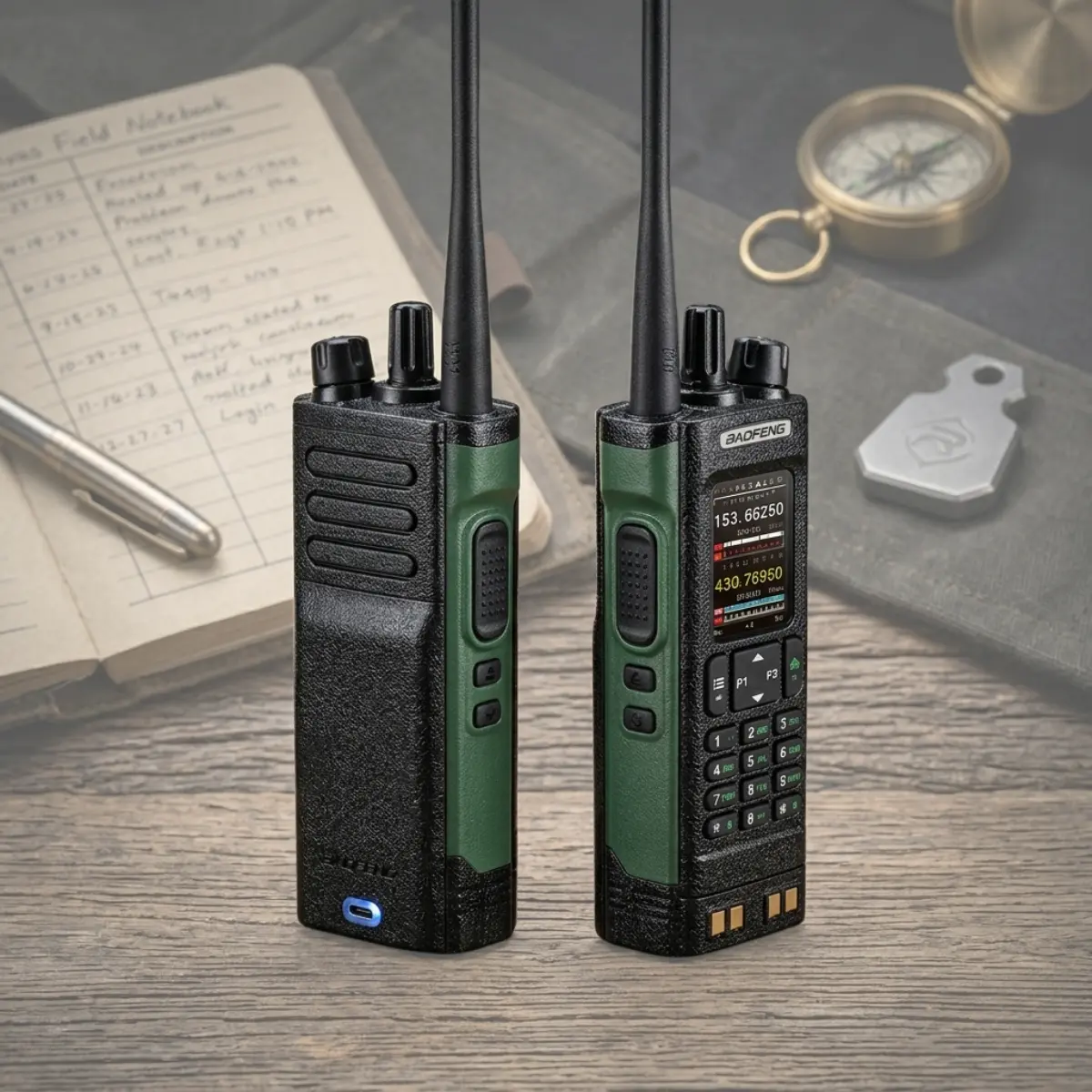 Baofeng DM-32 DMR Radio | High-Power Dual Band Digital Handheld (Pack of 1)