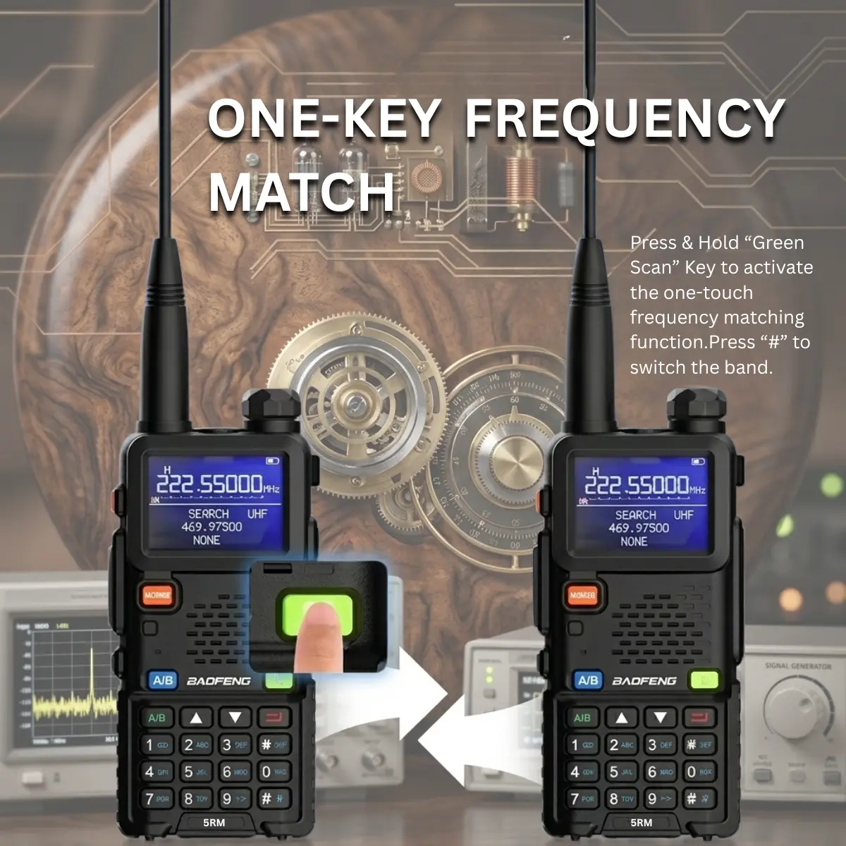 BAOFENG UV-5RM Multi-Band Two-Way Radio (Pack of 1)