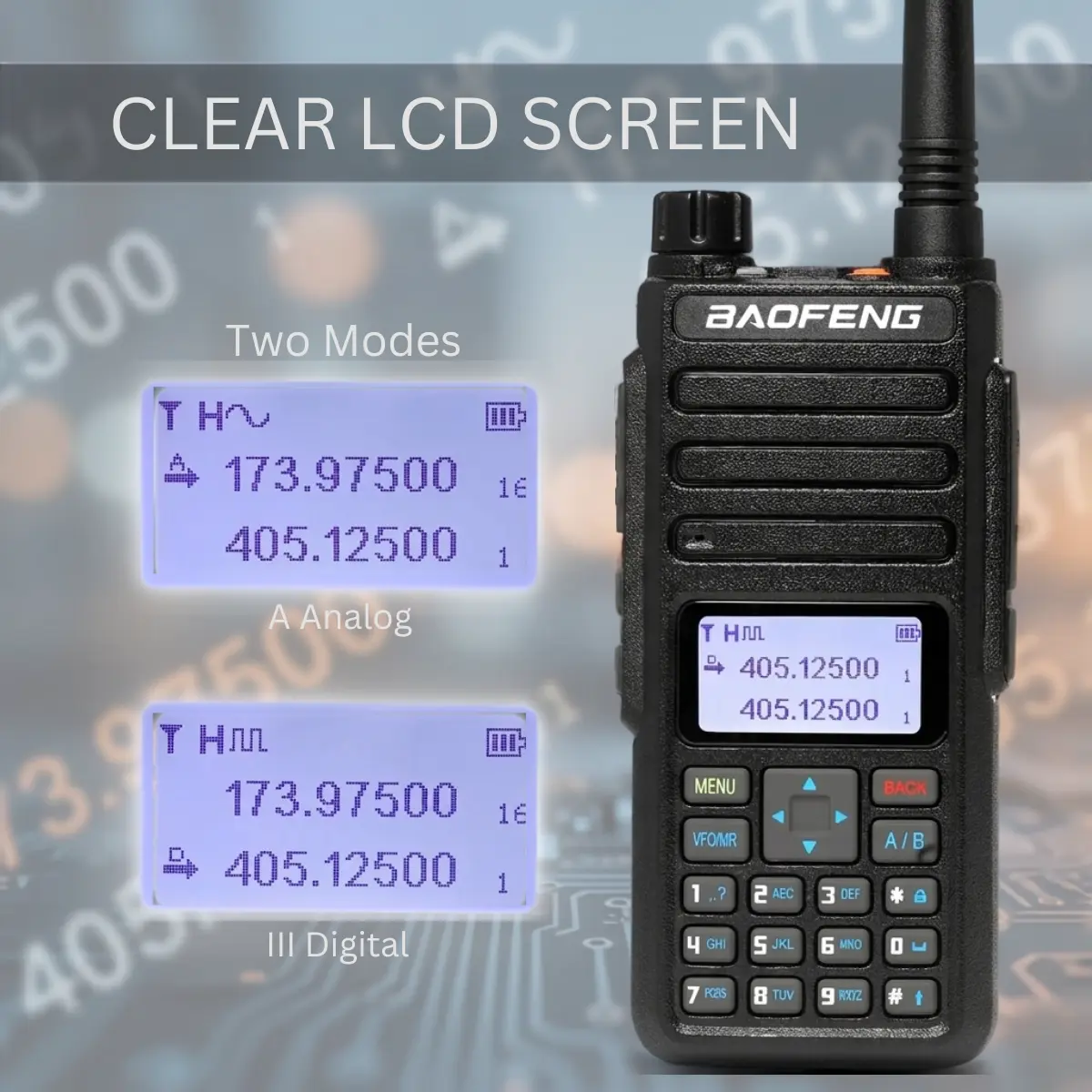 Baofeng DR-1801UV 5W Dual Band DMR Walkie Talkie (Pack of 1)