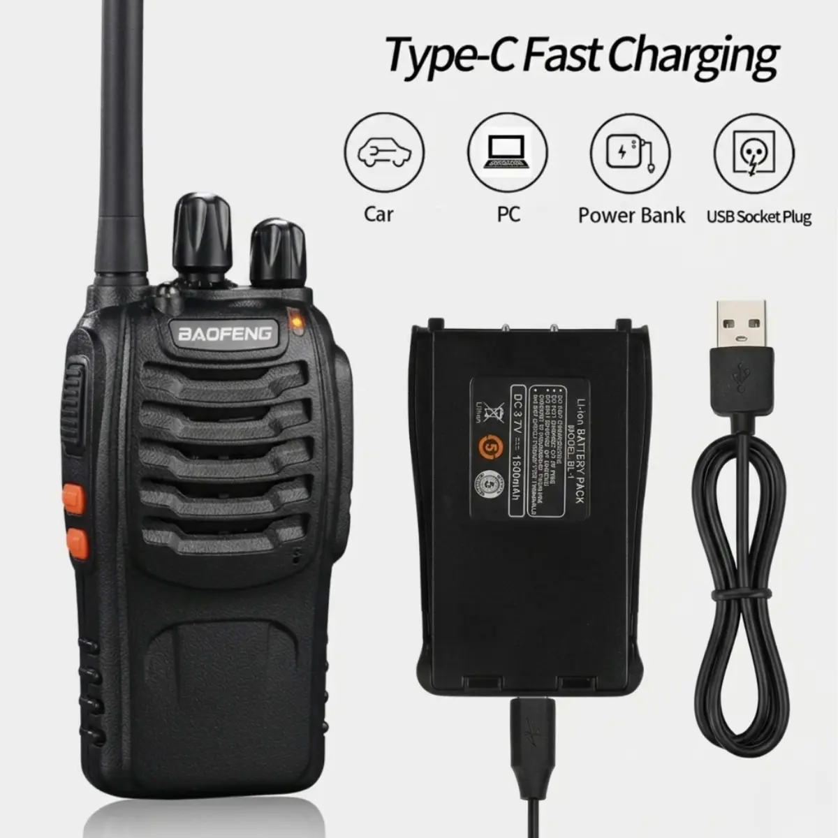 BF-888S C-Type With Type-C Charging Cable (Pack of 6)