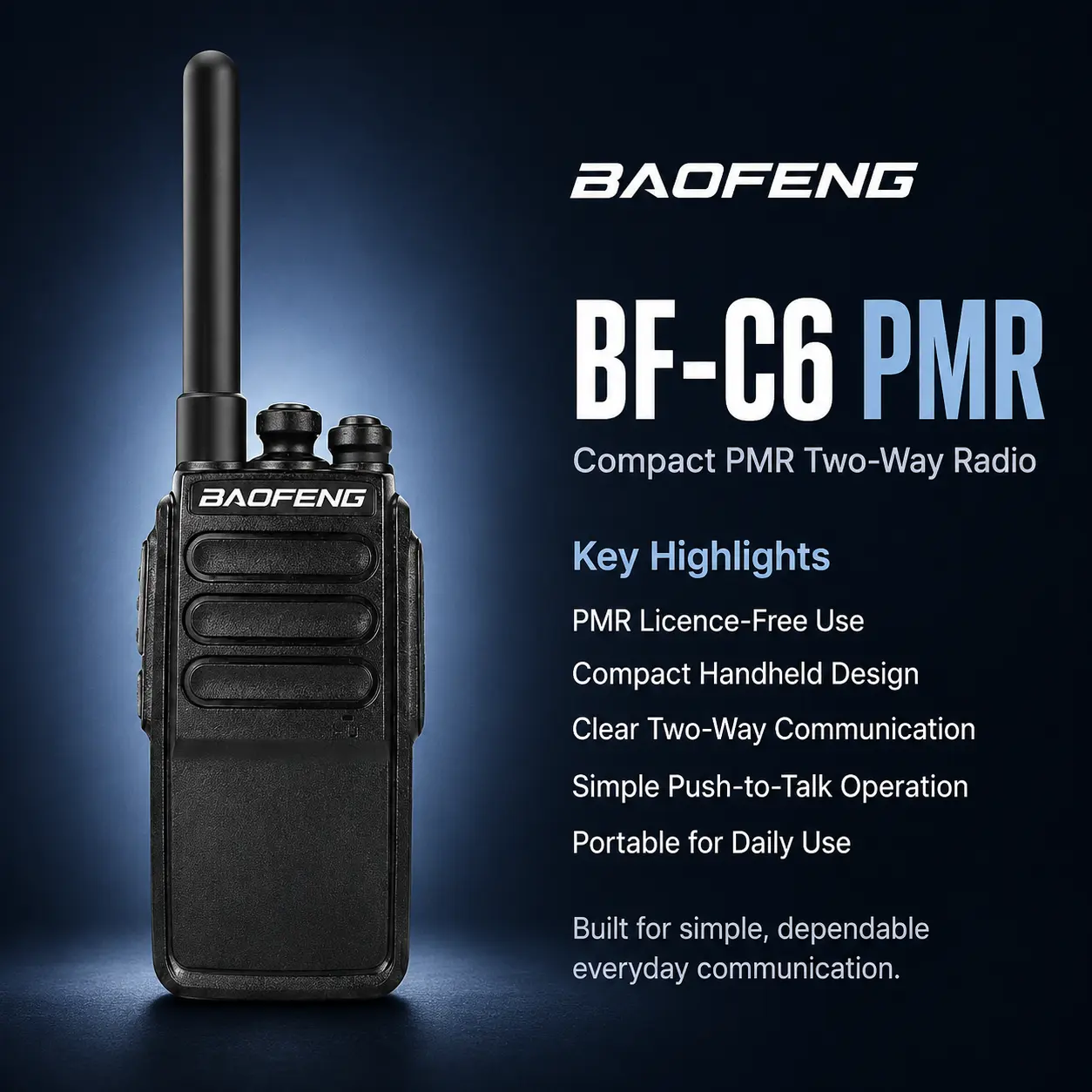 BAOFENG BF-C6 (Pack of 1)