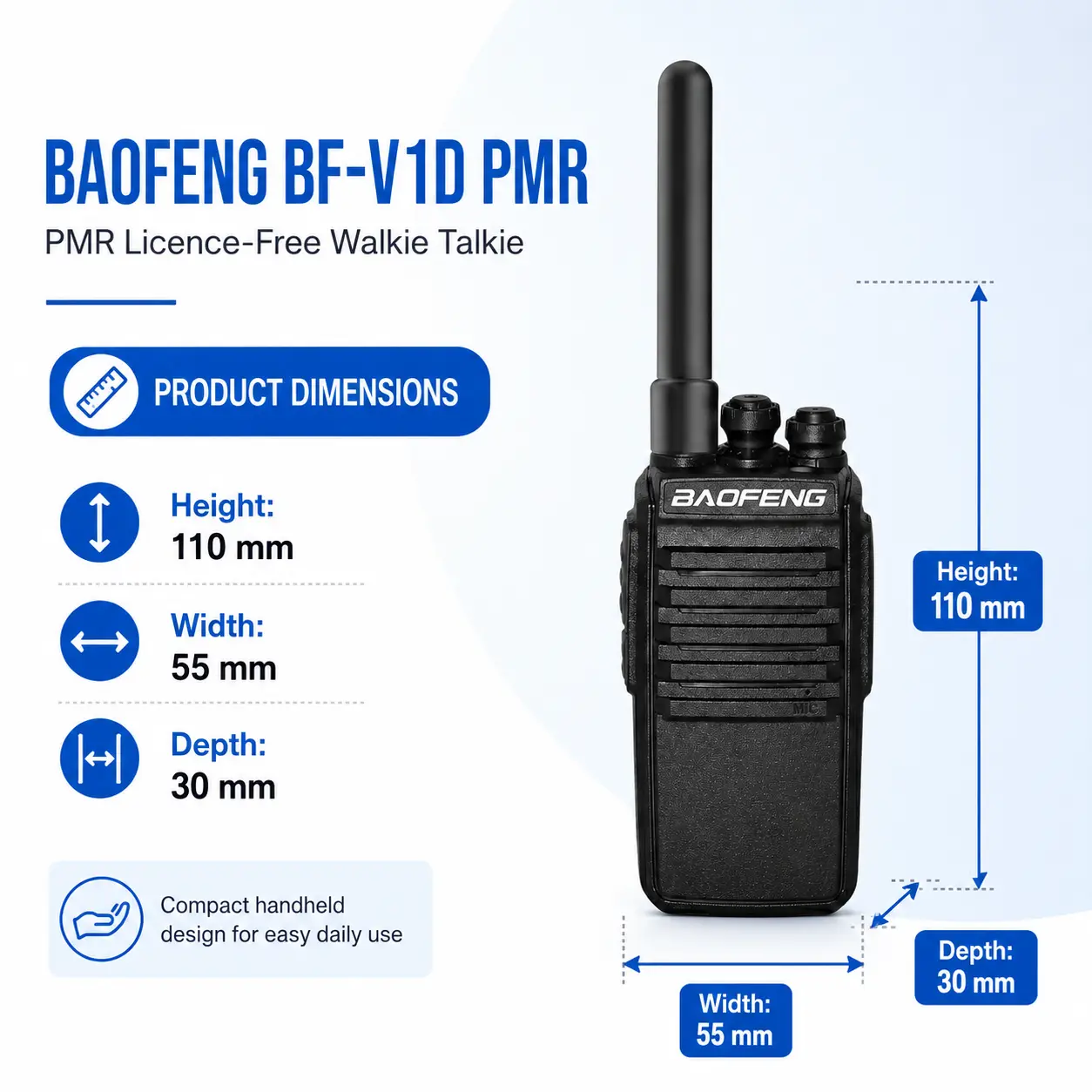 BAOFENG BF-V1D (Pack of 1)