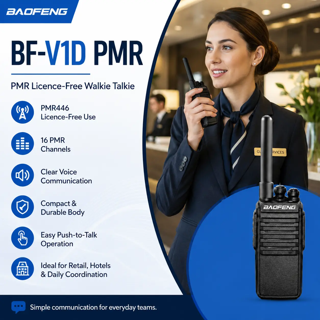 BAOFENG BF-V1D (Pack of 2)