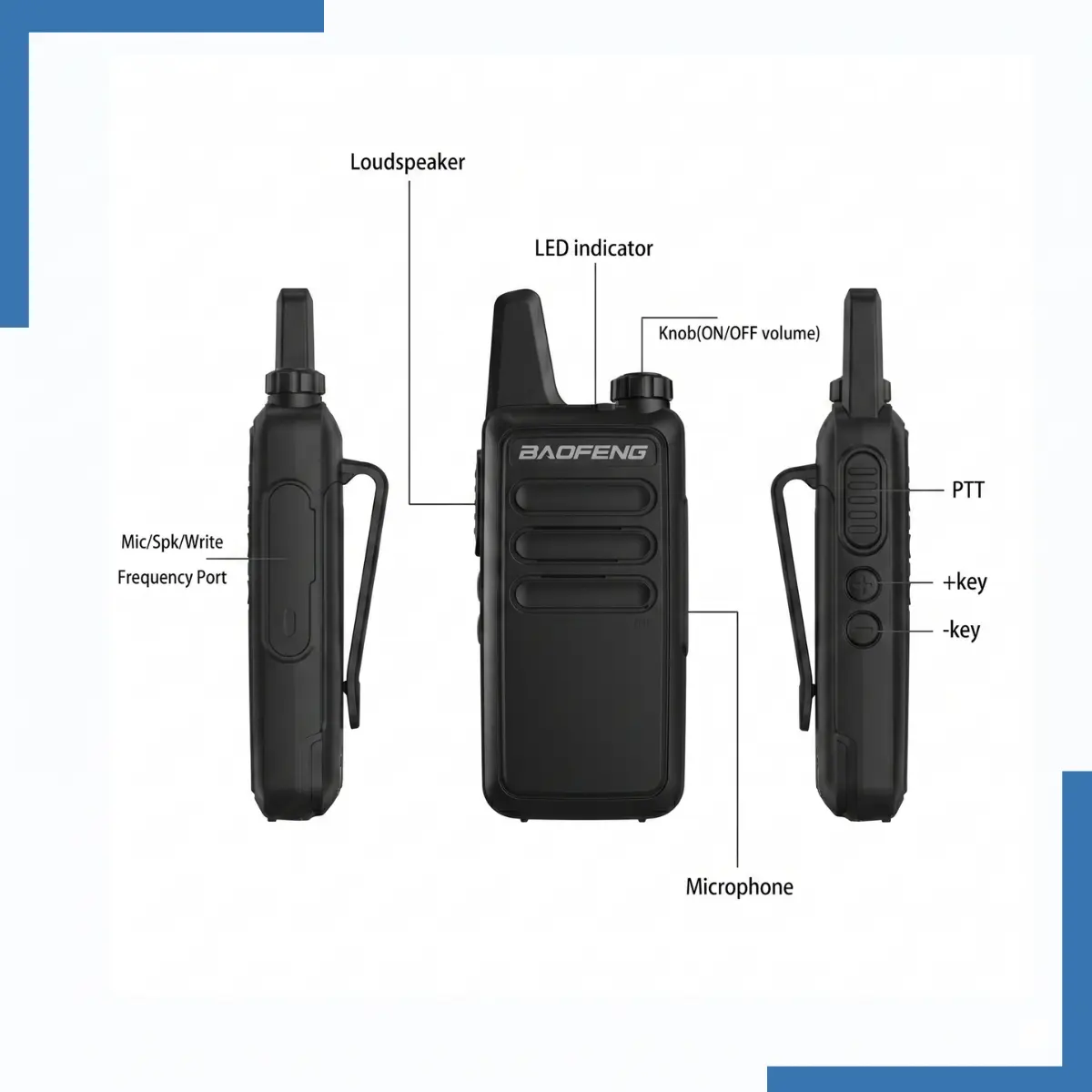 Baofeng T-7 (Pack of 3)