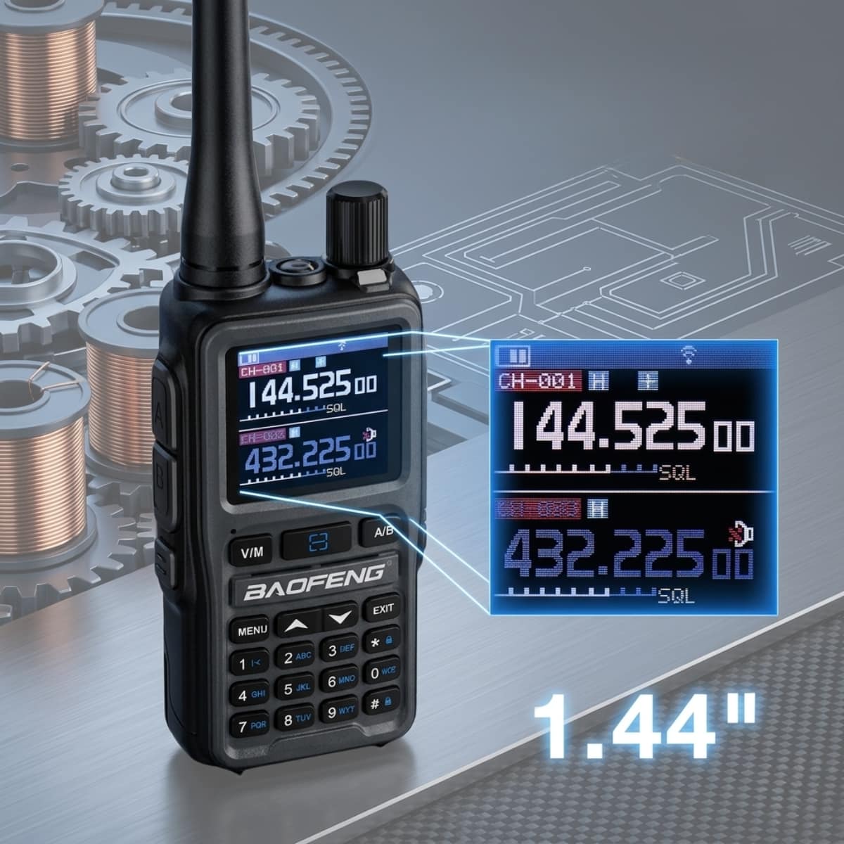 BAOFENG UV-5R Mini Walkie Talkie (Pack of 3)