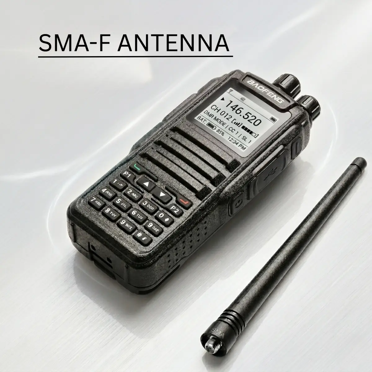 Baofeng DM-1701 Dual Band DMR Radio | Analog & Digital Handheld Transceiver (Pack of 2)