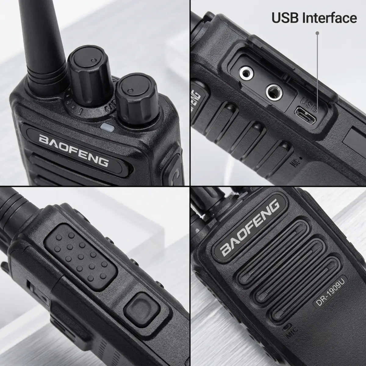 Baofeng DR-1909U Mobile Radio | 25W Dual Band VHF/UHF Transceiver (Pack of 3)